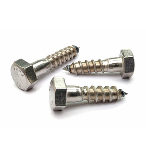 Fastener Manufacturer Hexagon Head Wood Screws DIN571 A4-80 for Timber construction