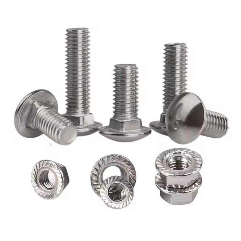 Factory Wholesale DIN603 Carriage Bolt Stainless Steel Square Neck Mushroom Round Head Carbon Steel Coach Bolt