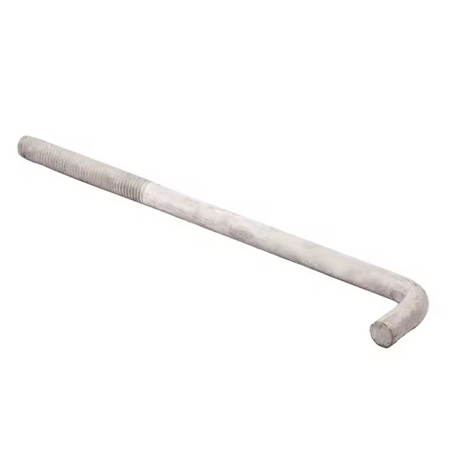 Grade 4.8 8.8 10.9 12.9 Galvanized Steel Black Oxide L & J Type Hook Anchor Bolt 