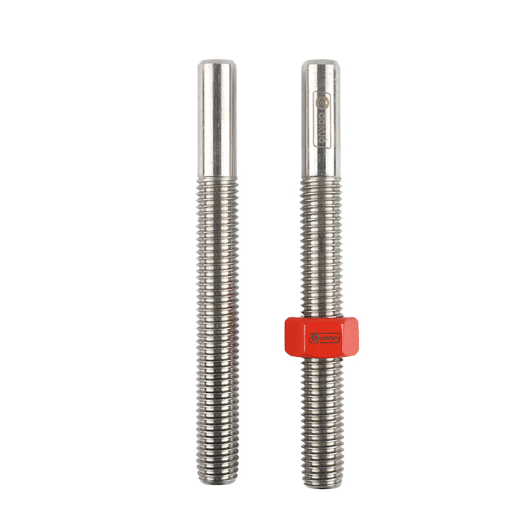 Hardware Manufacture High Quality Customized Stud Bolt Milling Flutes Threaded Rod