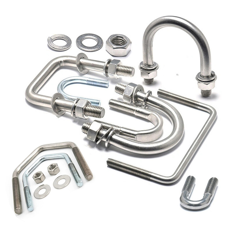 Customized Steel U-Shaped Bolt Special U Bolt with Nut for Industrial