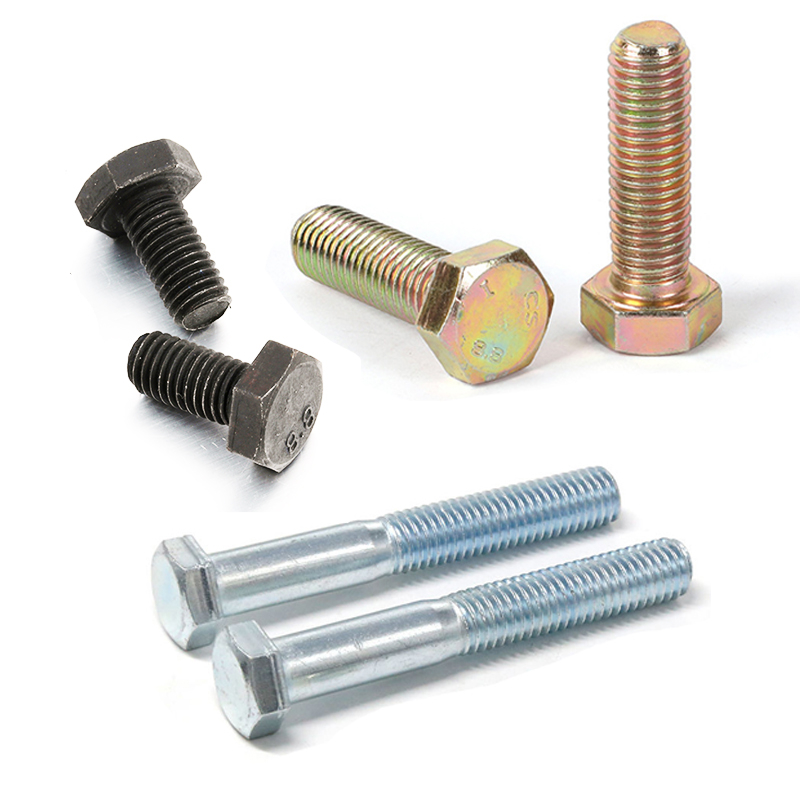 Wholesale Fastener Gr4.8 Gr8.8 Gr10.9 Carbon Steel DIN933 DIN931 Hex Head Bolt