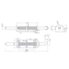 Truck Heavy Duty Spring Loaded Bolt Latch Lock
