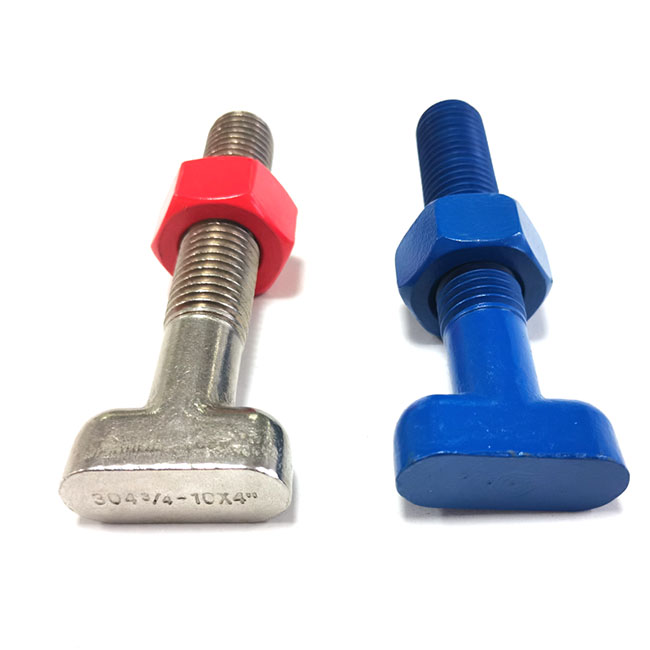 High Tensile Blue Fluoropolymer Coated Dacromet T Head Bolt