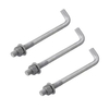 Grade 4.8 8.8 10.9 12.9 Galvanized Steel Black Oxide L & J Type Hook Anchor Bolt 