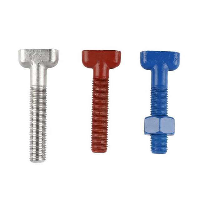 High Tensile Blue Fluoropolymer Coated Dacromet T Head Bolt