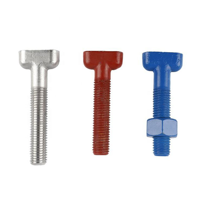 High Tensile Blue Fluoropolymer Coated Dacromet T Head Bolt