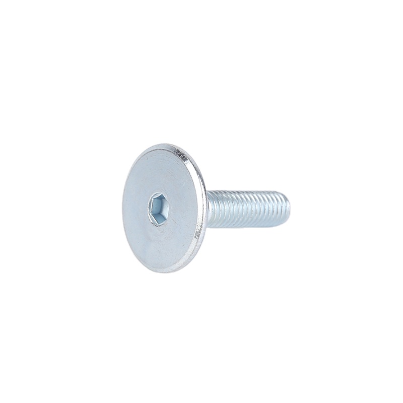 Carbon Steel Zinc Plated Customized Big Flat Head Large Round Head Machine Screw