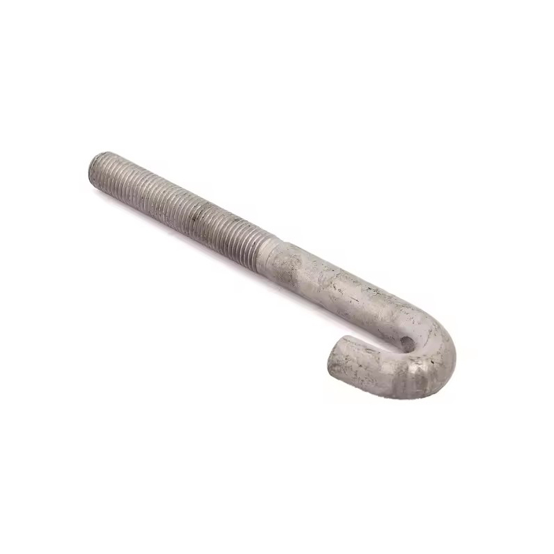 Grade 4.8 8.8 10.9 12.9 Galvanized Steel Black Oxide L & J Type Hook Anchor Bolt 