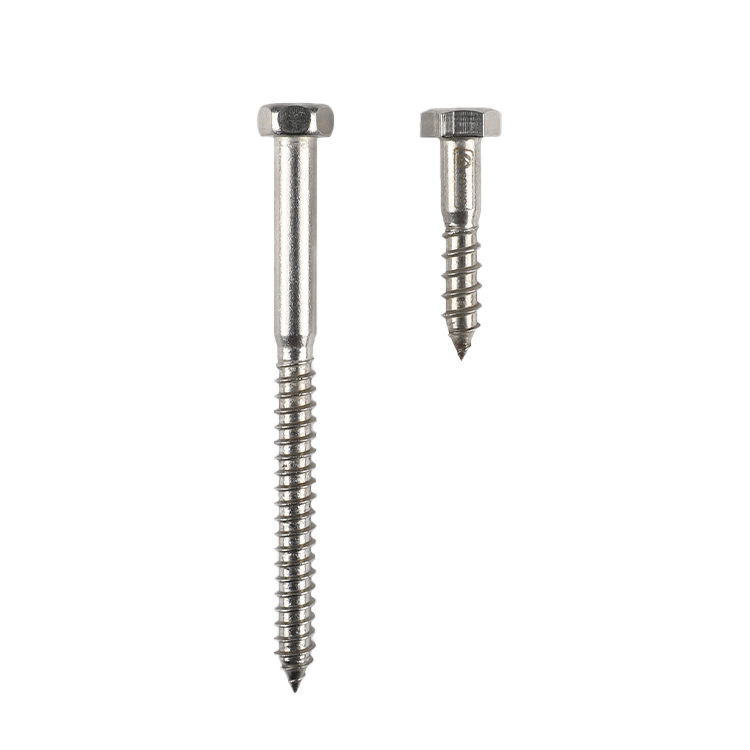 Fastener Manufacturer Hexagon Head Wood Screws DIN571 A4-80 for Timber construction