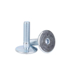 Carbon Steel Zinc Plated Customized Big Flat Head Large Round Head Machine Screw