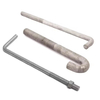 Grade 4.8 8.8 10.9 12.9 Galvanized Steel Black Oxide L & J Type Hook Anchor Bolt 